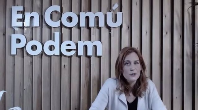 La candidata a la Presidencia de la Generalitat de los comuns, Jéssica Albiach. El 1 de febrero de 2021.