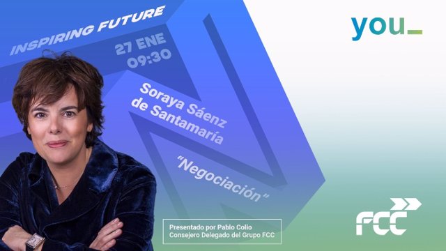 Primera jornada del proyecto de FCC, "Inspiring Future", que contó con la invitación de Soraya Sáenz de Santamaría.