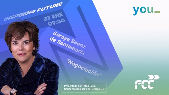 Primera jornada del proyecto de FCC, "Inspiring Future", que contó con la invitación de Soraya Sáenz de Santamaría.