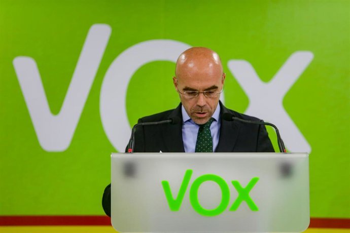 El portavoz del Comité de Acción Política de Vox, Jorge Buxadé