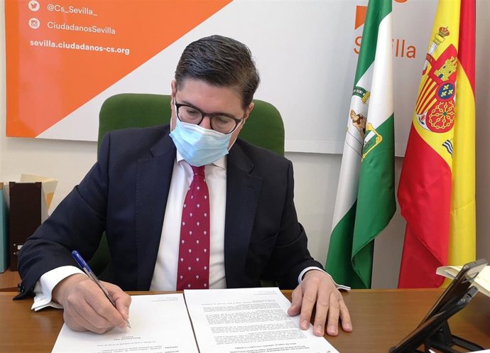 El portavoz de Cs en el Ayuntamiento de Sevilla, Álvaro Pimentel, en foto de archivo
