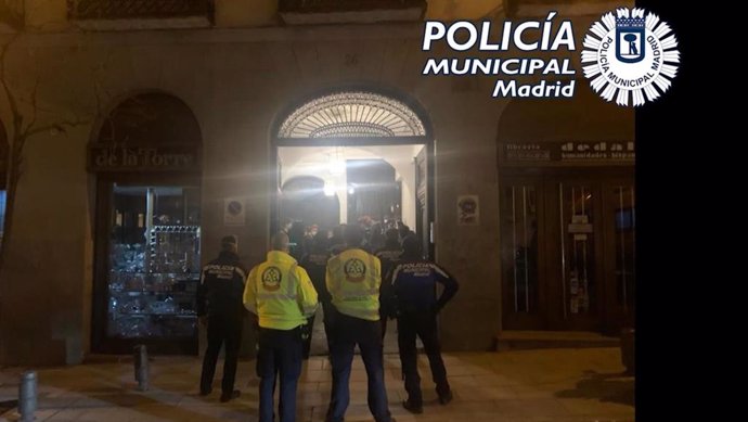 Policía Municipal desaloja dos fiestas ilegales en el centro de Madrid