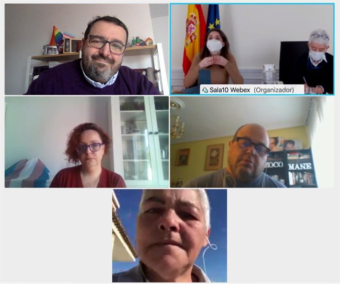 FELGTB, Fundación Triángulo y Chrysallis en una reunión con el Ministerio de Igualdad