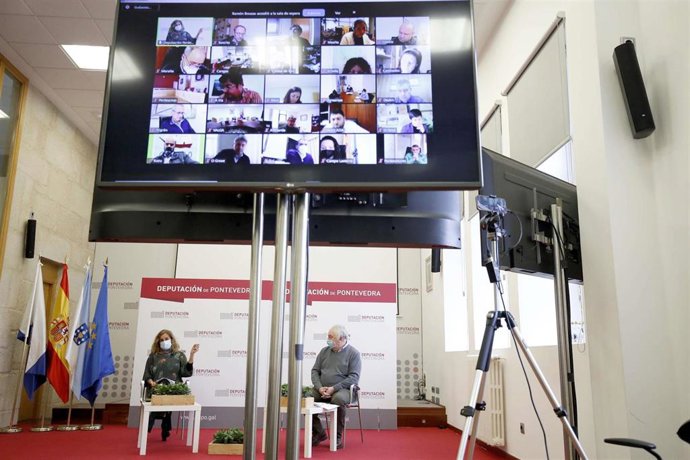 Rueda de prensa de la Diputación de Pontevedra.