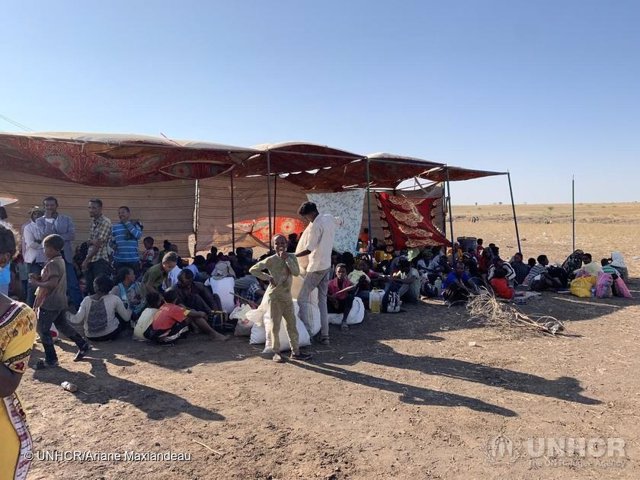 Refugiados etíopes en Sudán tras huir del conflicto en Tigray