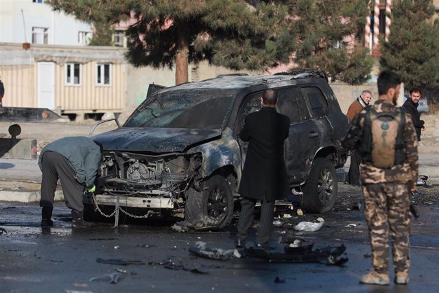 Ataque con coche bomba en Kabul, Afganistán.
