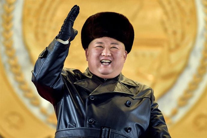 Kim Jong Un, durante un desfile militar