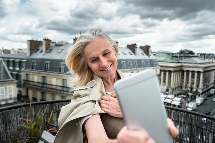 Selfie mujer madura