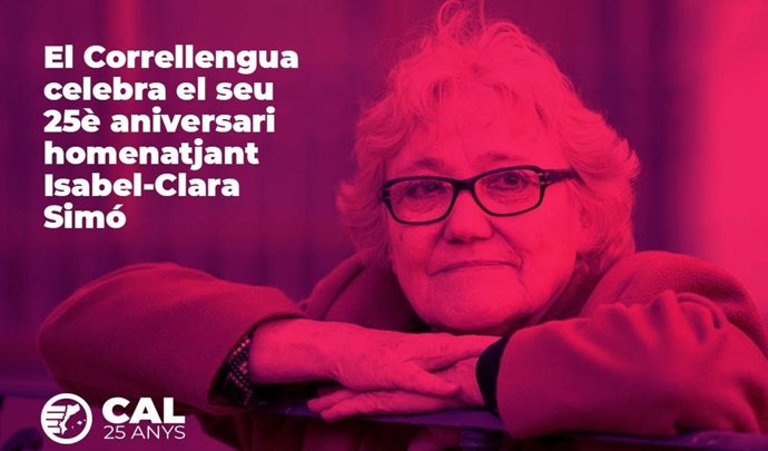 Cartell del Correllengua dedicat a Isabel-Clara Simó