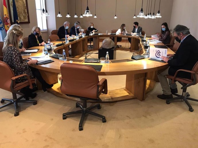 Reunión de la Xunta de Portavoces del Parlamento de Galicia el 17 de noviembre de 2020