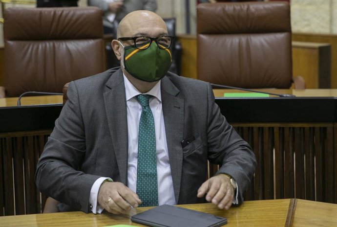 El portavoz del Grupo Parlamentario Vox en Andalucía, Alejandro Hernández, en una imagen de archivo.