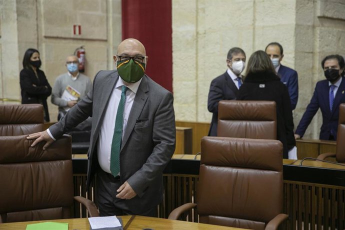 El portavoz del Grupo Parlamentario Vox en Andalucía, Alejandro Hernández, en una imagen de archivo.