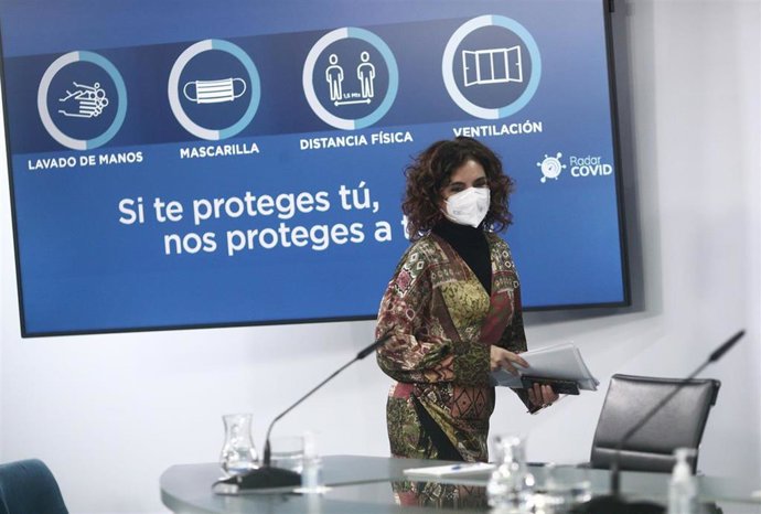 La ministra de Hacienda y portavoz del Gobierno, María Jésus Montero