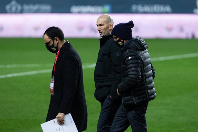 El entrenador del Real Madrid, Zinédine Zidane