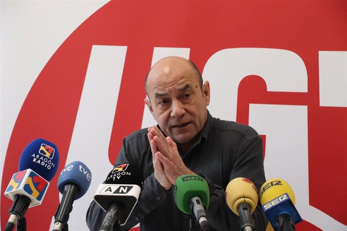 El secretario general de UGT Aragón, Daniel Alastuey.