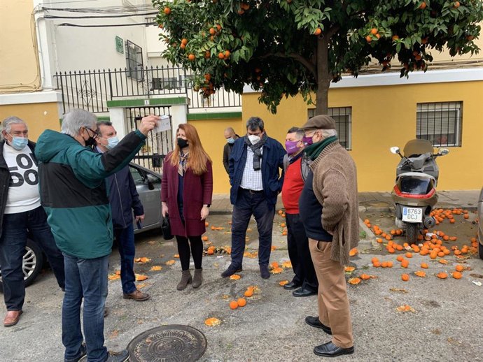 Susana Serrano, en la barriada Huerta del Carmen