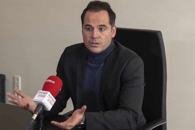 El vicepresidente de la Comunidad de Madrid, Ignacio Aguado (Cs), en una entrevista de Europa Press
