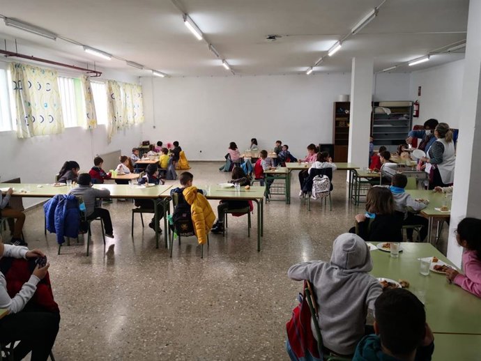 Comedor del CEIP Cervantes de Espejo (Córdoba)