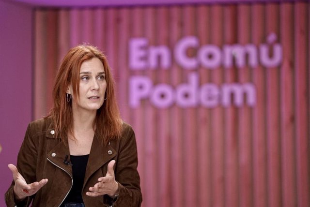 La candidata de los comuns a la Presidencia de la Generalitat, Jéssica Albiach