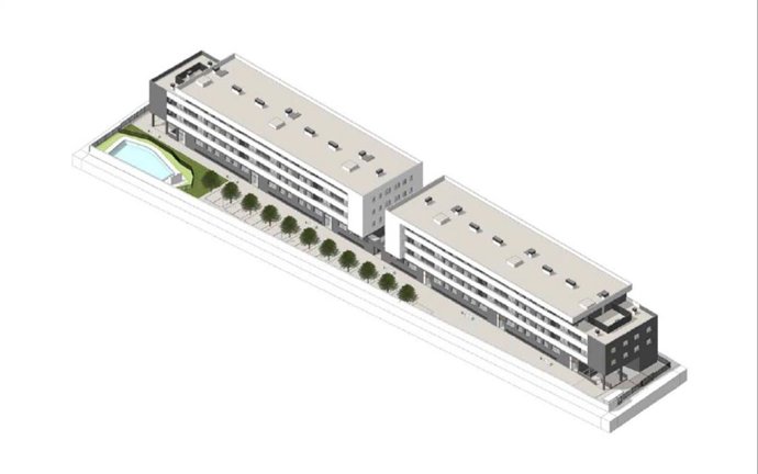 Recreación virtual de la nueva promoción de viviendas en Sevilla Este