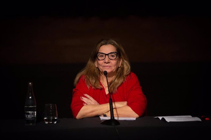 La presidenta de la Acadmia del Cinema Catalá, Isona Passola, durante la presentación de los XIII Premis Gaudí y el balance del cine catalán de 2020, en Barcelona, Catalunya (España), a 16 de diciembre de 2020