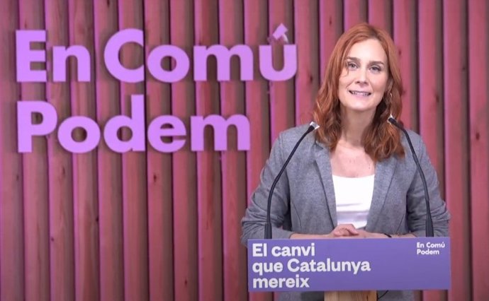 La candidata de los comuns a la Presidencia de la Generalitat, Jéssica Albiach
