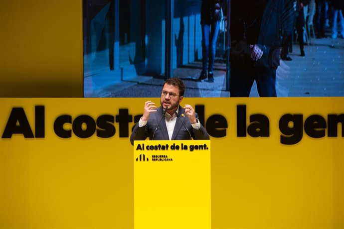 El vicepresidente de la Generalitat en funciones y candidato de ERC a la Presidencia, Pere Aragons.