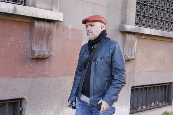 El secretario general de CCOO, Unai Sordo, a su llegada a una asamblea de delegados y delegadas sindicales organizada en Zaragoza