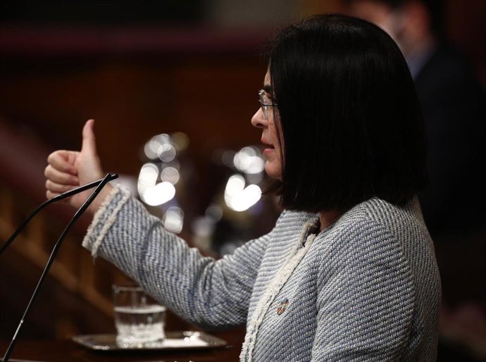 La ministra de Sanidad, Carolina Darias