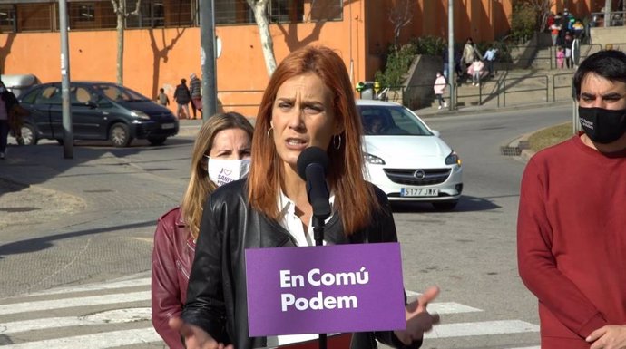 La candidata de los comuns a la Presidencia de la Generalitat, Jéssica Albiach.