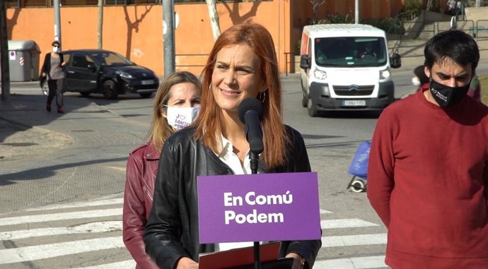 La candidata de los comuns a las elecciones catalanas, Jéssica Albiach