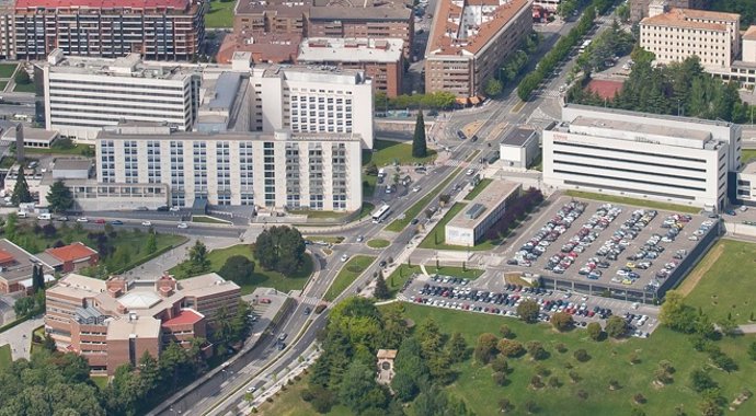 Vista de la Clínica Universidad de Navarra y el Cima