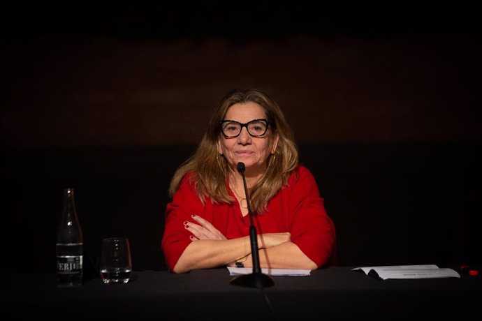 La presidenta de l'Acadmia del Cinema Catal, Isona Passola, durant la presentació dels XIII Premis Gaudí a Barcelona. Catalunya (Espanya), 16 de desembre del 2020.