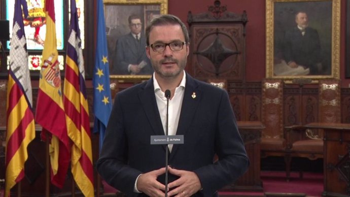 El alcalde de Palma, José Hila, en mensaje a la ciudadanía.