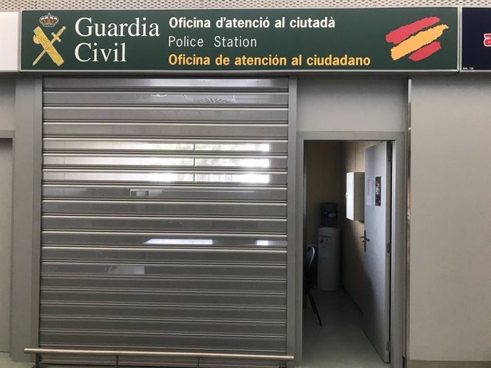 Oficina de la Guardia Civil en el Aeropuerto de Ibiza