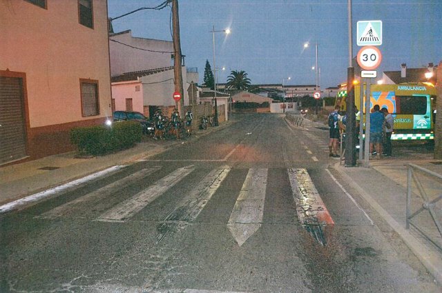 Lugar del accidente de Salteras