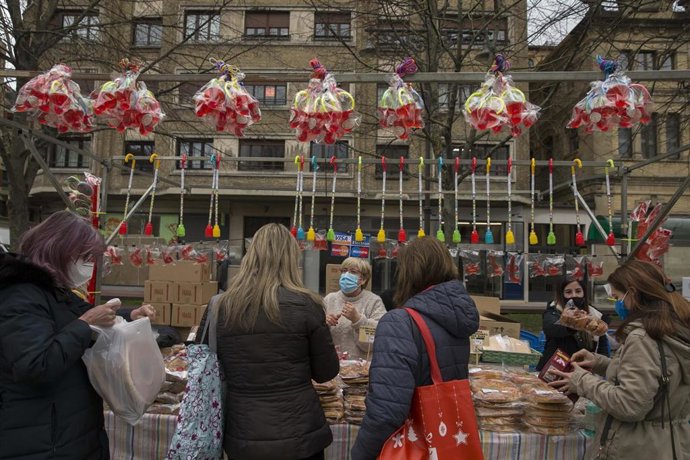 Mercadillo de San Blas en Pamplona