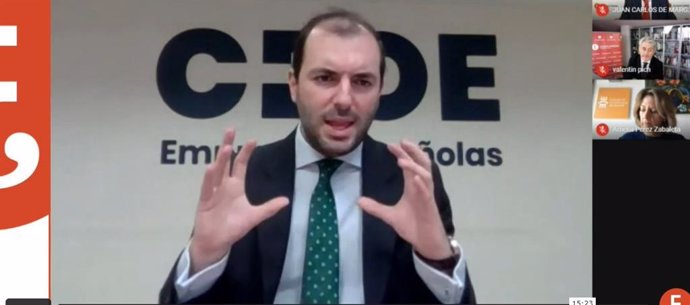 El jefe de la Oficina de Proyectos Europeos en CEOE, Luis Socías,