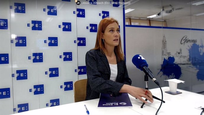 La candidata dels comuns a la presidncia de la Generalitat, Jéssica Albiach