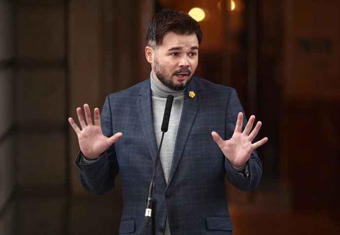El portavoz de ERC en el Congreso, Gabriel Rufián.