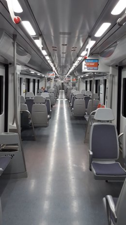 Tren de Rodalies durante el estado de alarma por coronavirus
