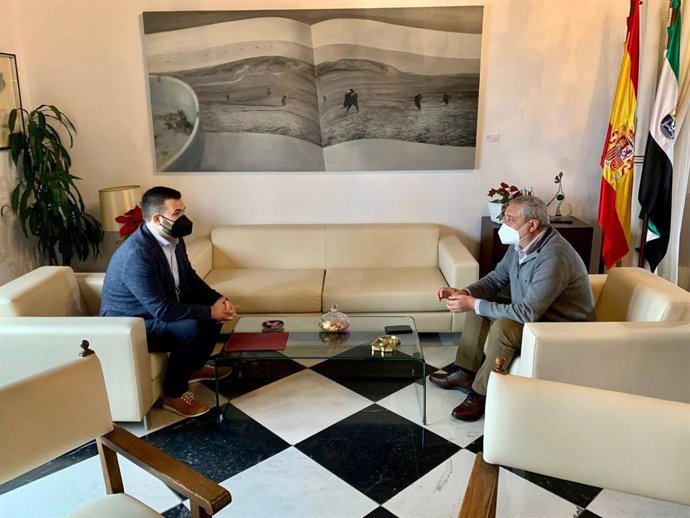 Reunión del alcalde de Cáceres y el presidente de la Diputación de Cáceres