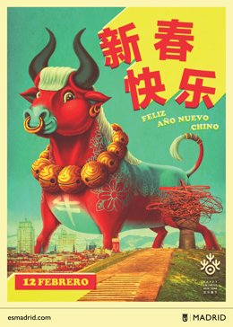 Cartel del año nuevo chino