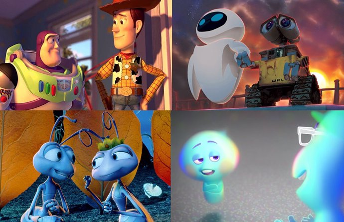 Imágenes de personajes de películas de Pixar
