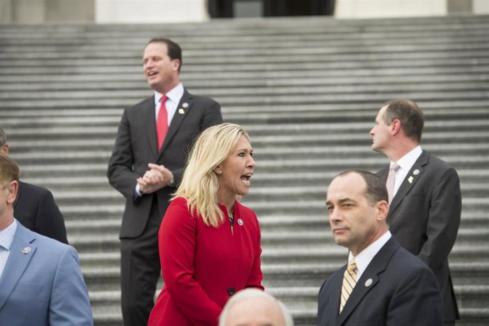 La representante republicana por el estado de Georgia, Marjorie Taylor Greene.
