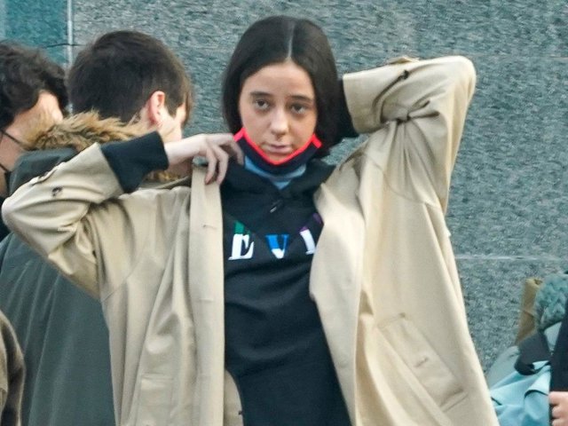 Victoria Federica, en un descanso de sus clases en la Universidad