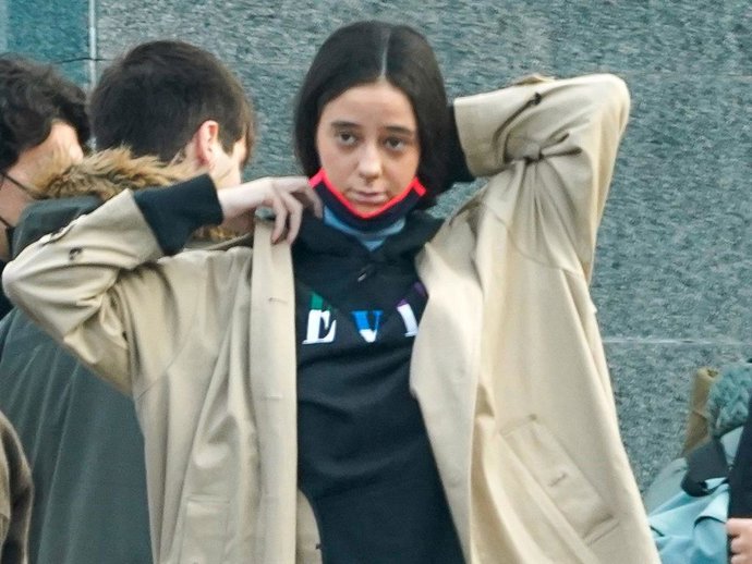 Victoria Federica, en un descanso de sus clases en la Universidad