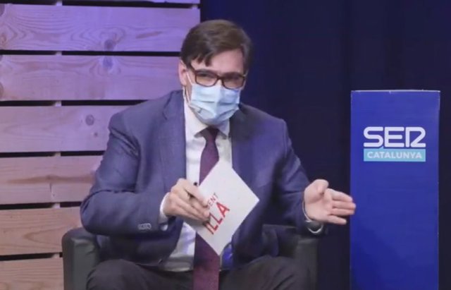 El candidato del PSC al 14F, Salvador Illa