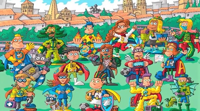 La Banda de los Supercuidados 2021, que se ha dado a conocer en el Día de la Paz en Logroño