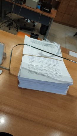 Firmas entregadas por CSIF.